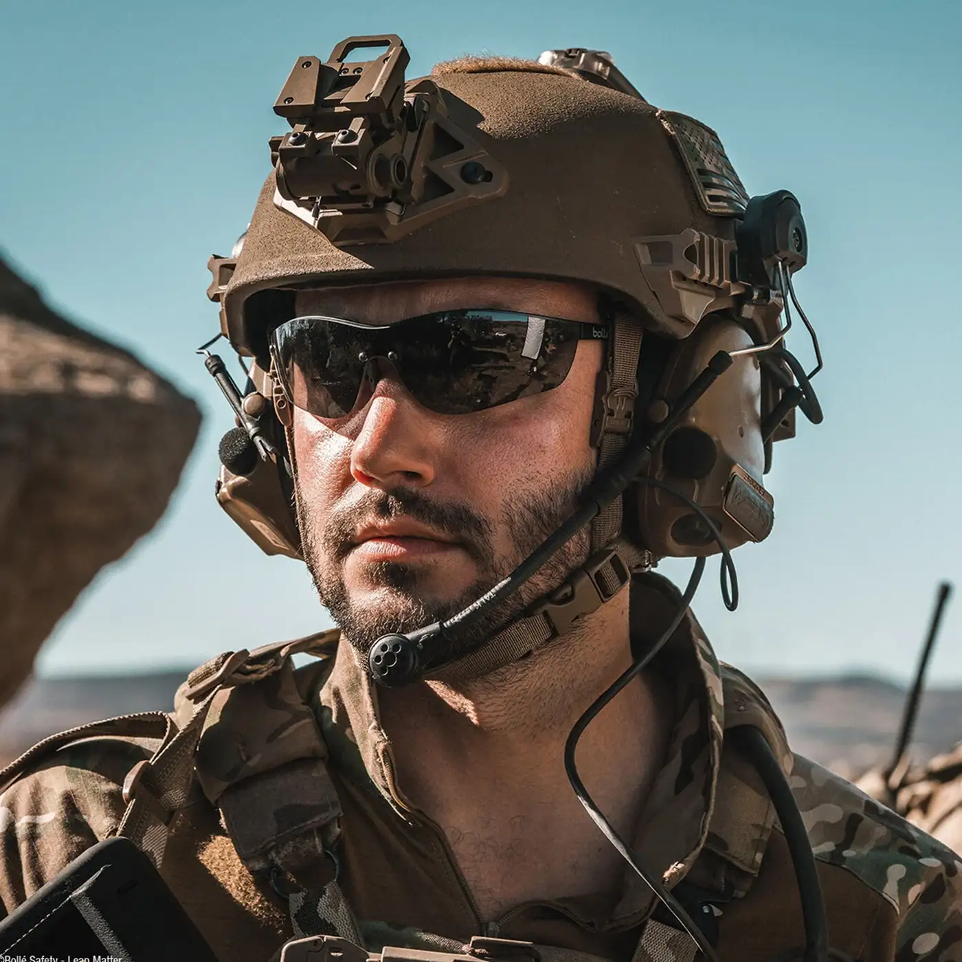 Bolle Silium+ BSSI Ballistic Glasses - Smoke Lens - Tactical Eye Protection - Image 3