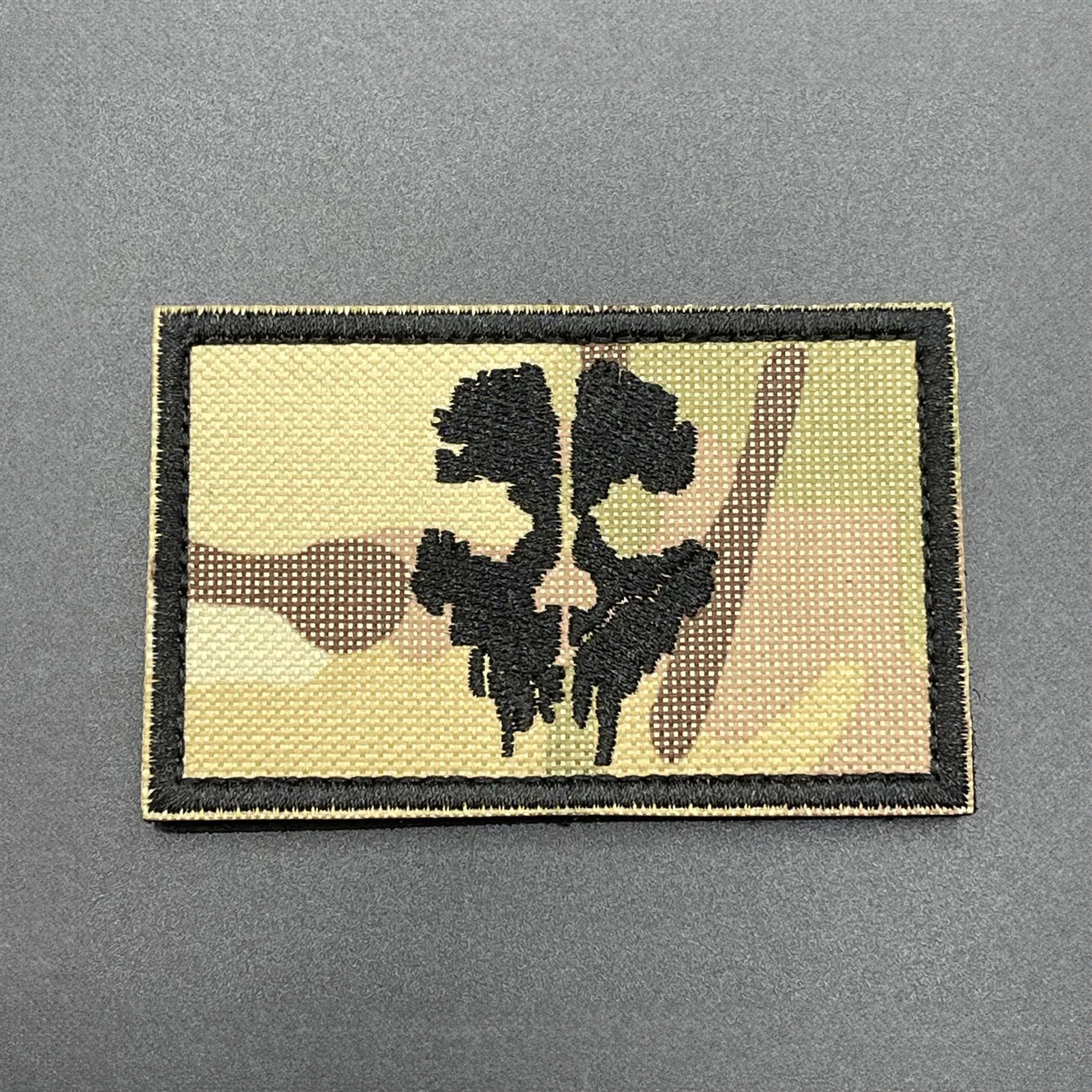 COD Skull Patch Camo, Hook & Loop, 8cm - Image 3