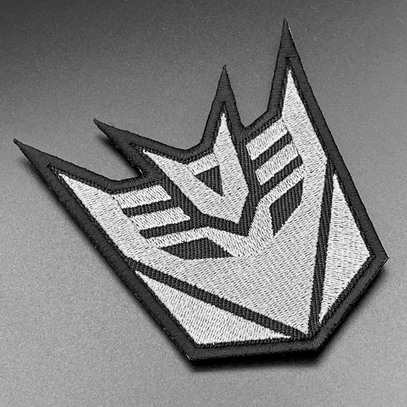 Decepticon Patch, Grey, Hook & Loop, 8cm - Image 4