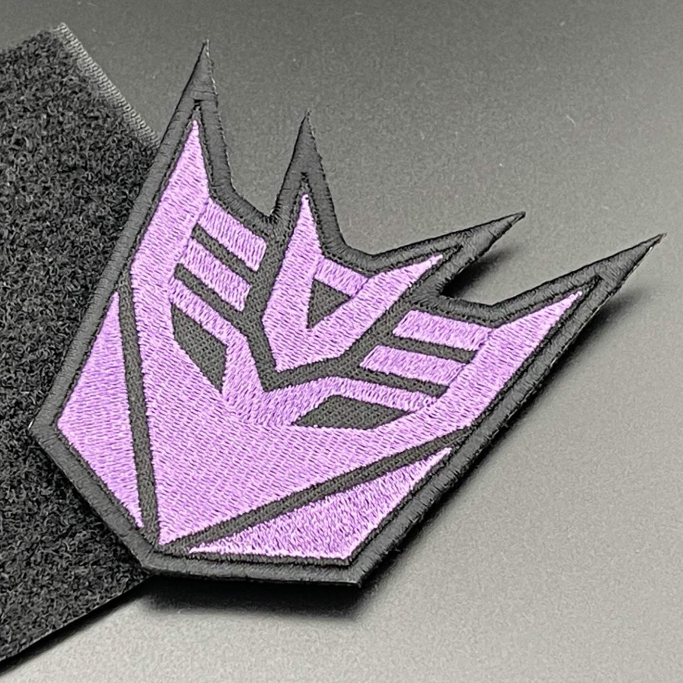Decepticon Patch, Purple, Hook & Loop, 8cm - Image 3