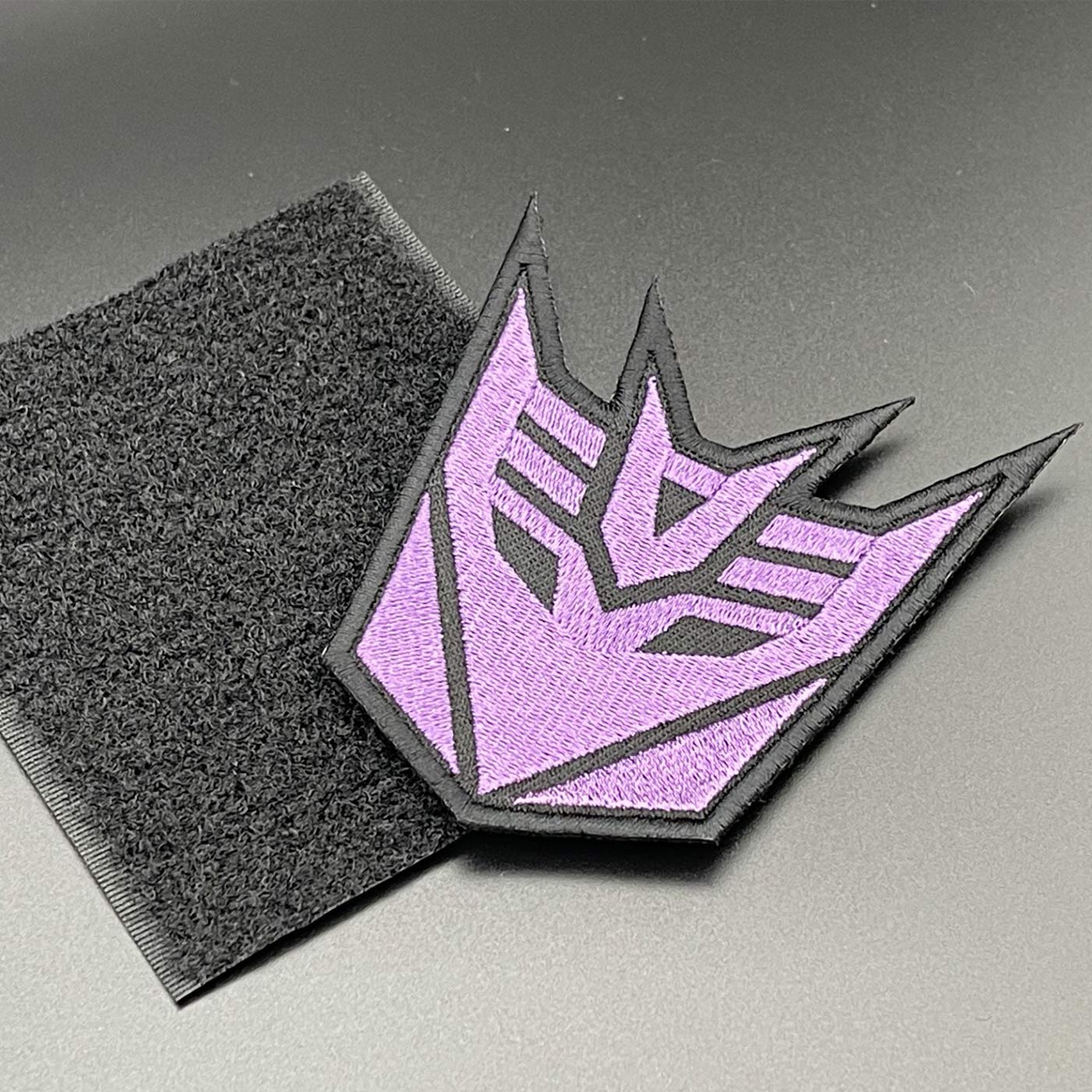 Decepticon Patch, Purple, Hook & Loop, 8cm - Image 4