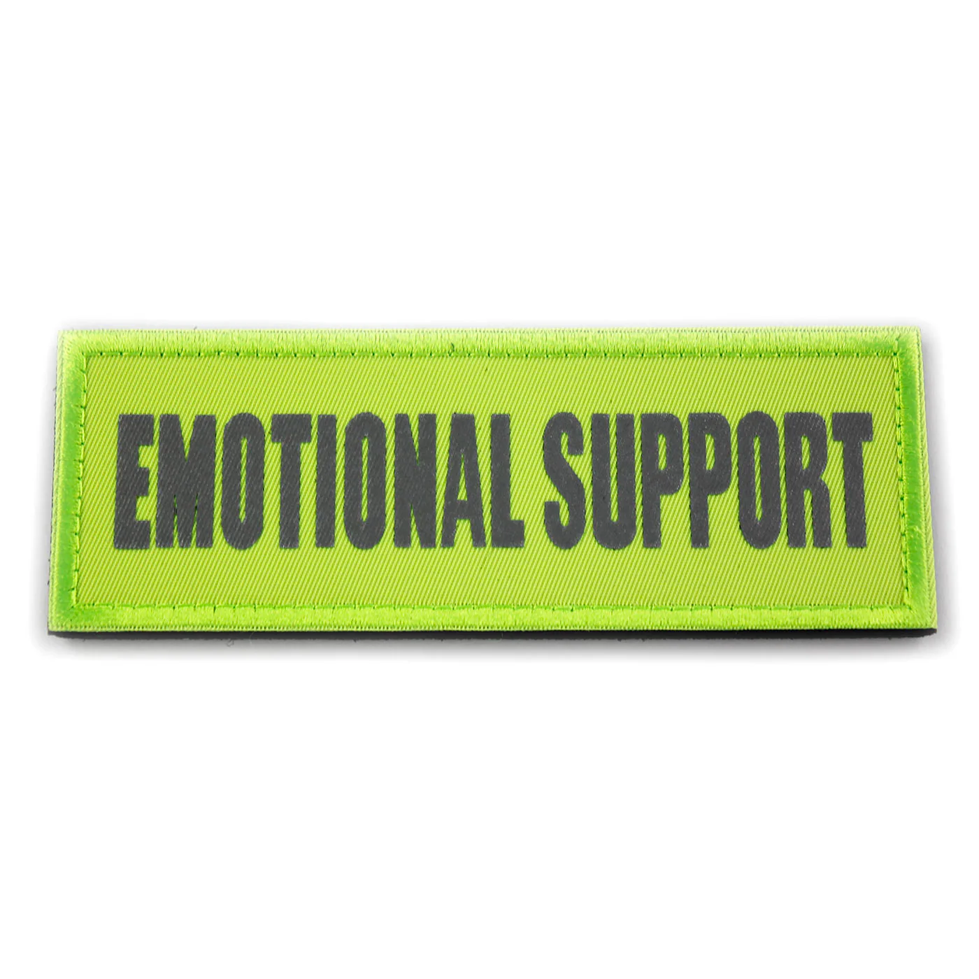 Emotional Support Dog Harness Patch: Hi Vis Yellow, Hook & Loop, 11cm - Image 3