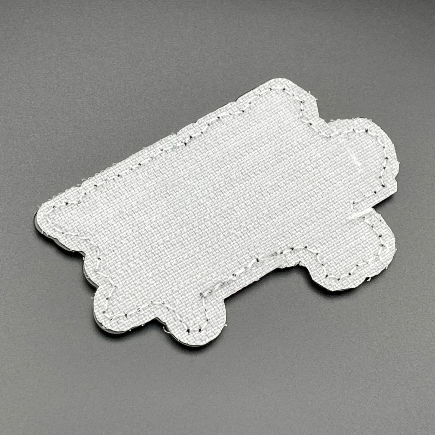 Fur Missile Dog Harness Patch: Brown, PVC, Hook & Loop, 9cm - Image 3