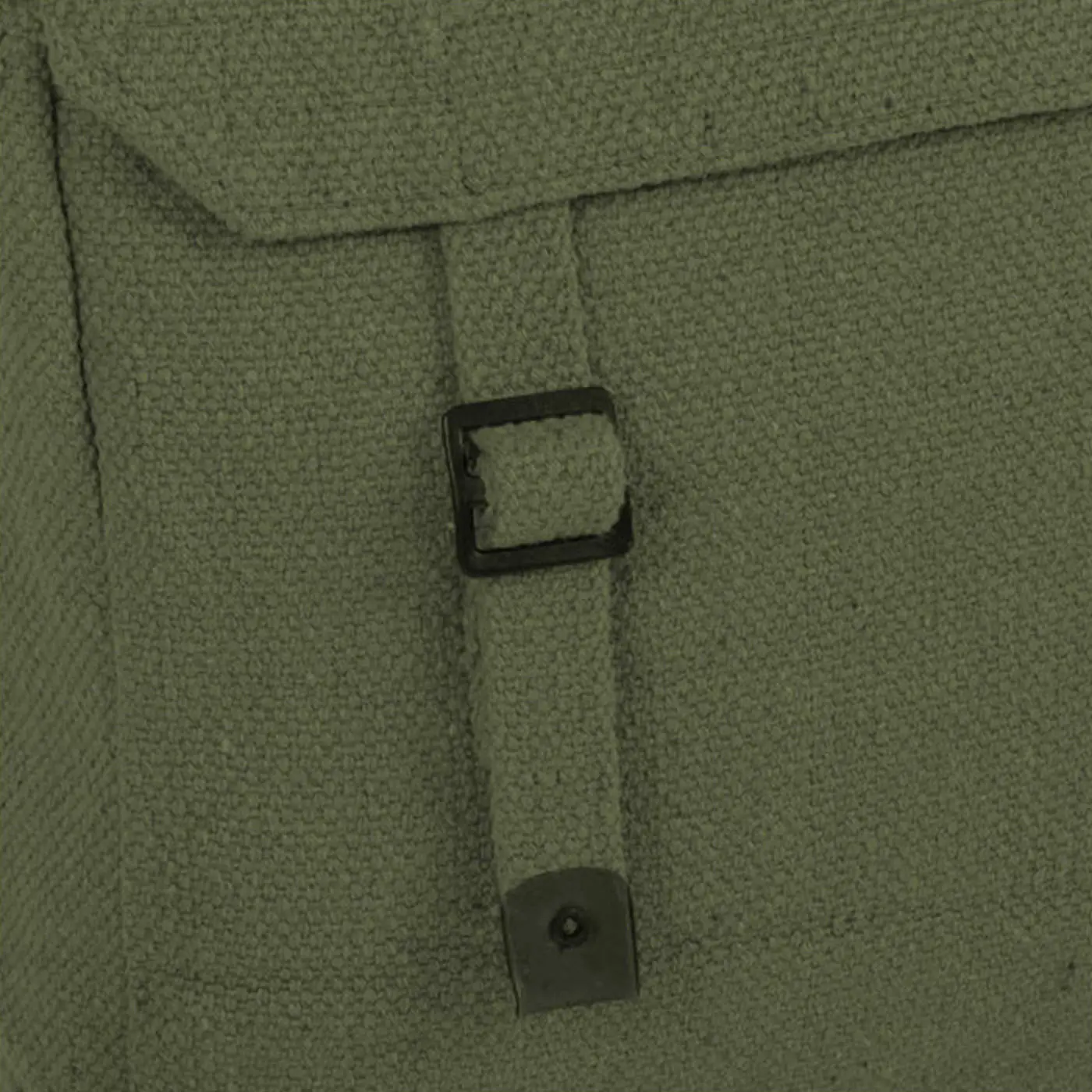 Highlander Canvas Webbing Haversack - Compact Vintage Shoulder Bag - Image 3