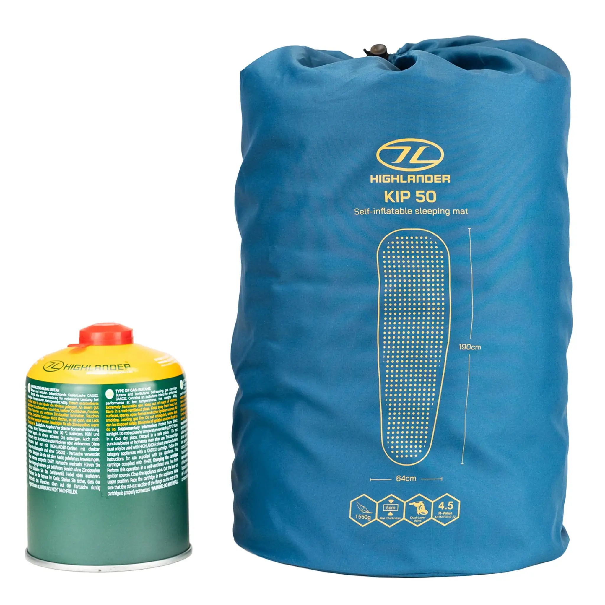 Highlander Self-Inflating Kip Sleeping Mat 50mm - Image 12