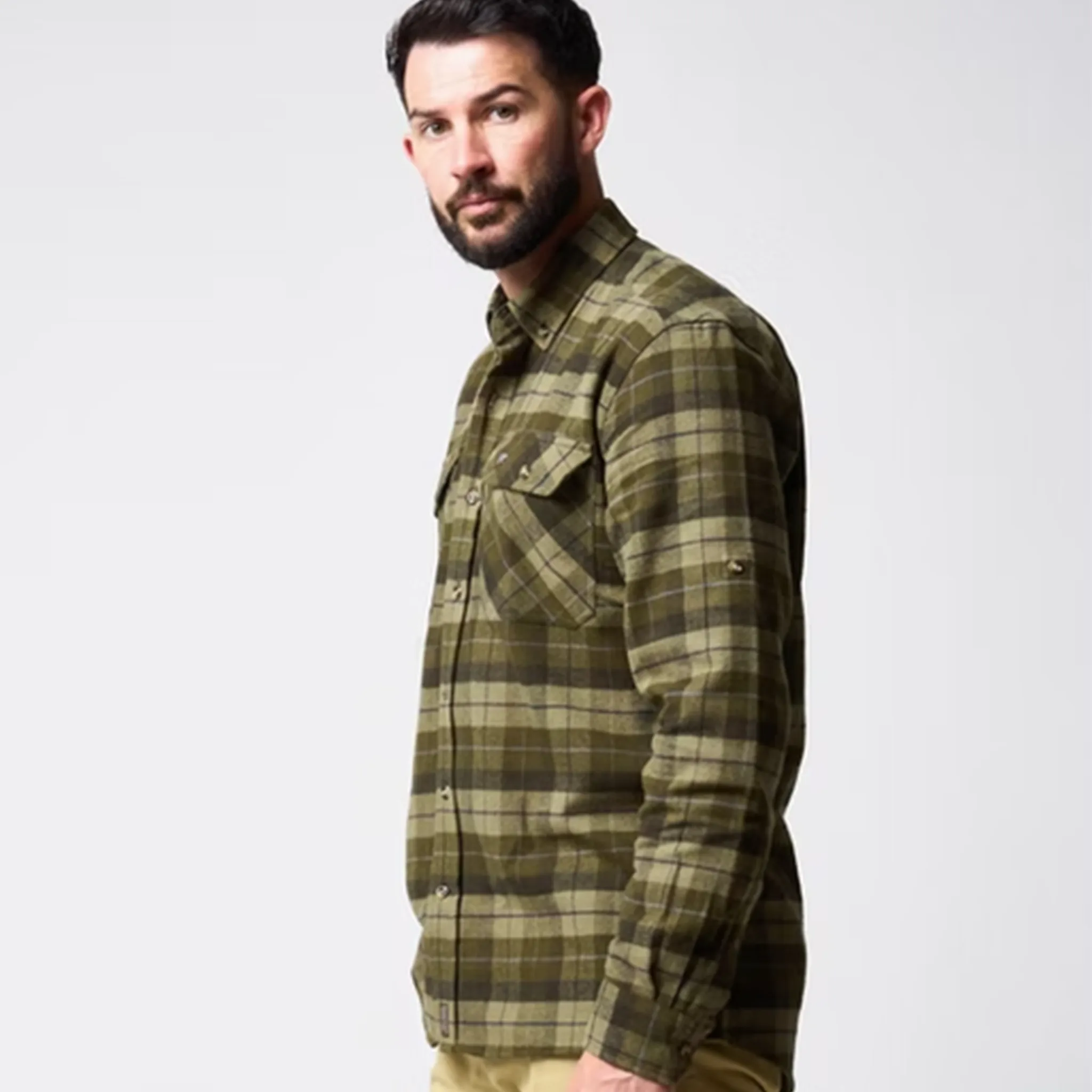 Jack Pyke Bleasdale Heavy Flannel Shirt - Country Brushed Cotton Shirt - Image 6