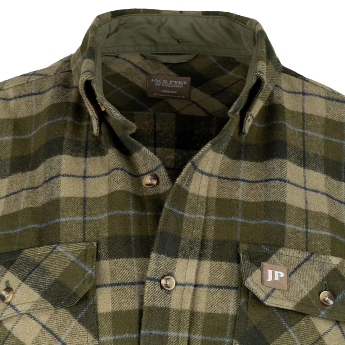 Jack Pyke Bleasdale Heavy Flannel Shirt - Country Brushed Cotton Shirt - Image 7