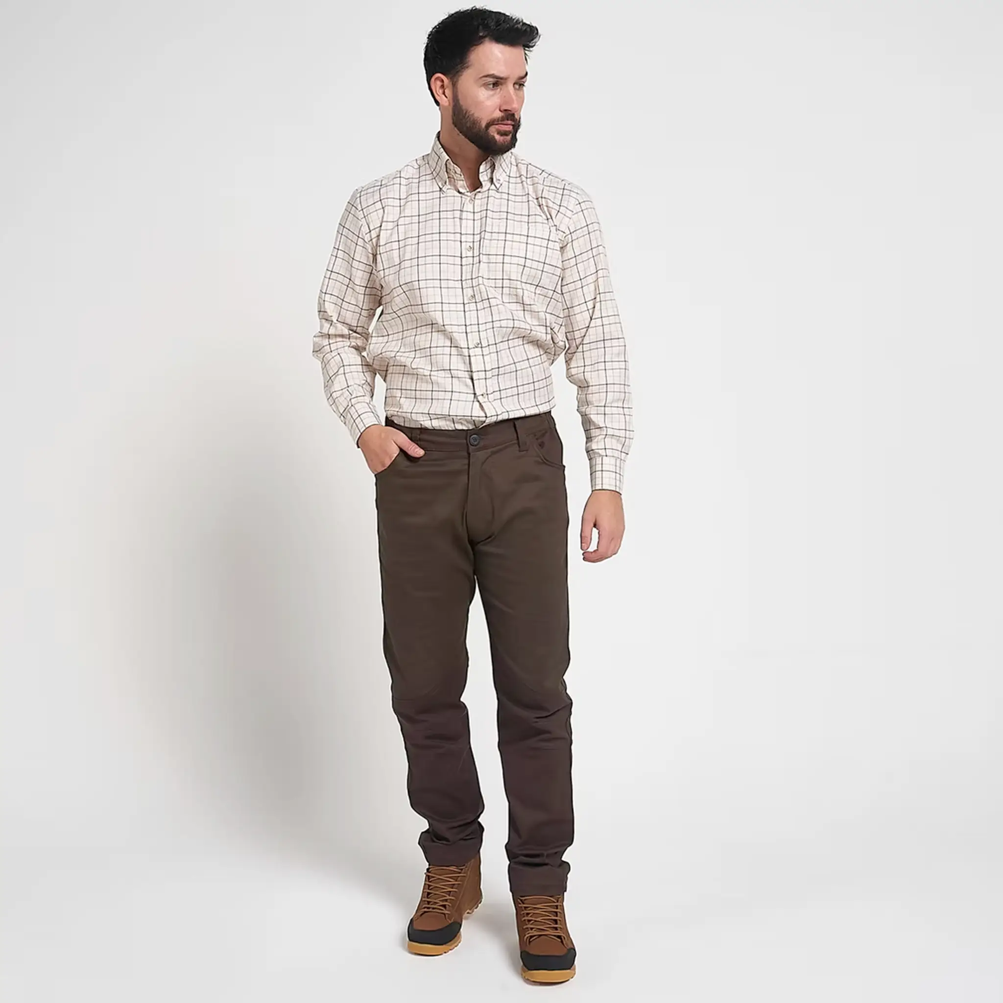 Jack Pyke Cotton Stretch Trousers - Olive Brown - Image 3