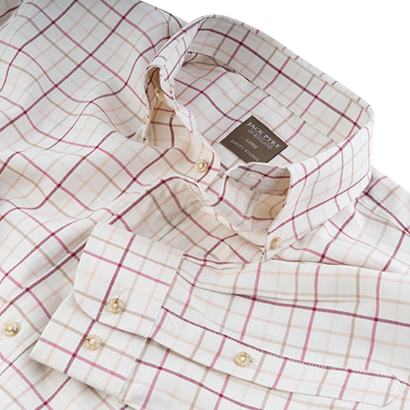 Jack Pyke Countryman Shirt - Classic Check Country Buttoned Shirt - Image 14