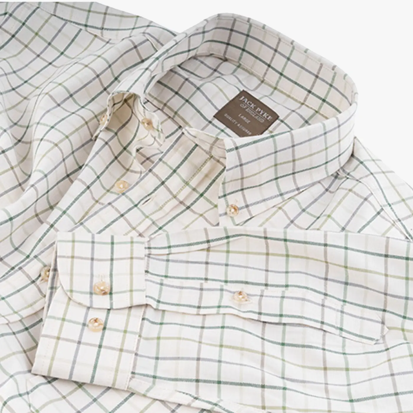 Jack Pyke Countryman Shirt - Classic Check Country Buttoned Shirt - Image 5