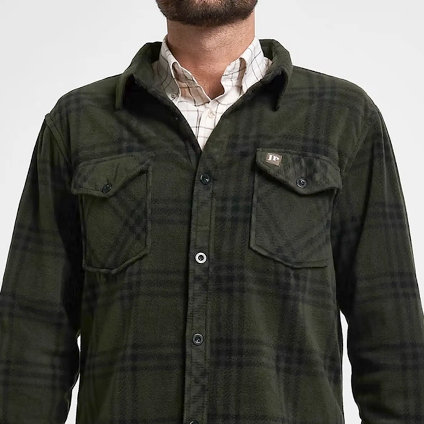 Jack Pyke Polar Fleece Shirt - Men's Lightweight Buttoned Shacket - Image 7