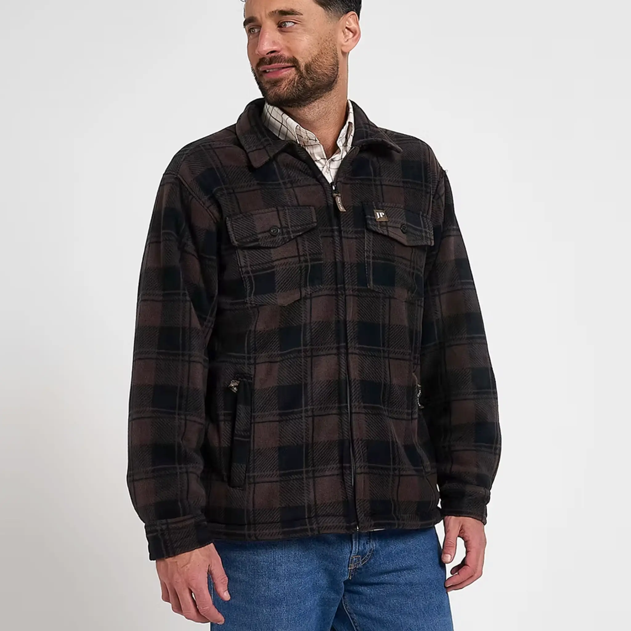Jack Pyke Tundra Shirt - Sherpa Fleece Lined Shacket with Full Zip - Image 11