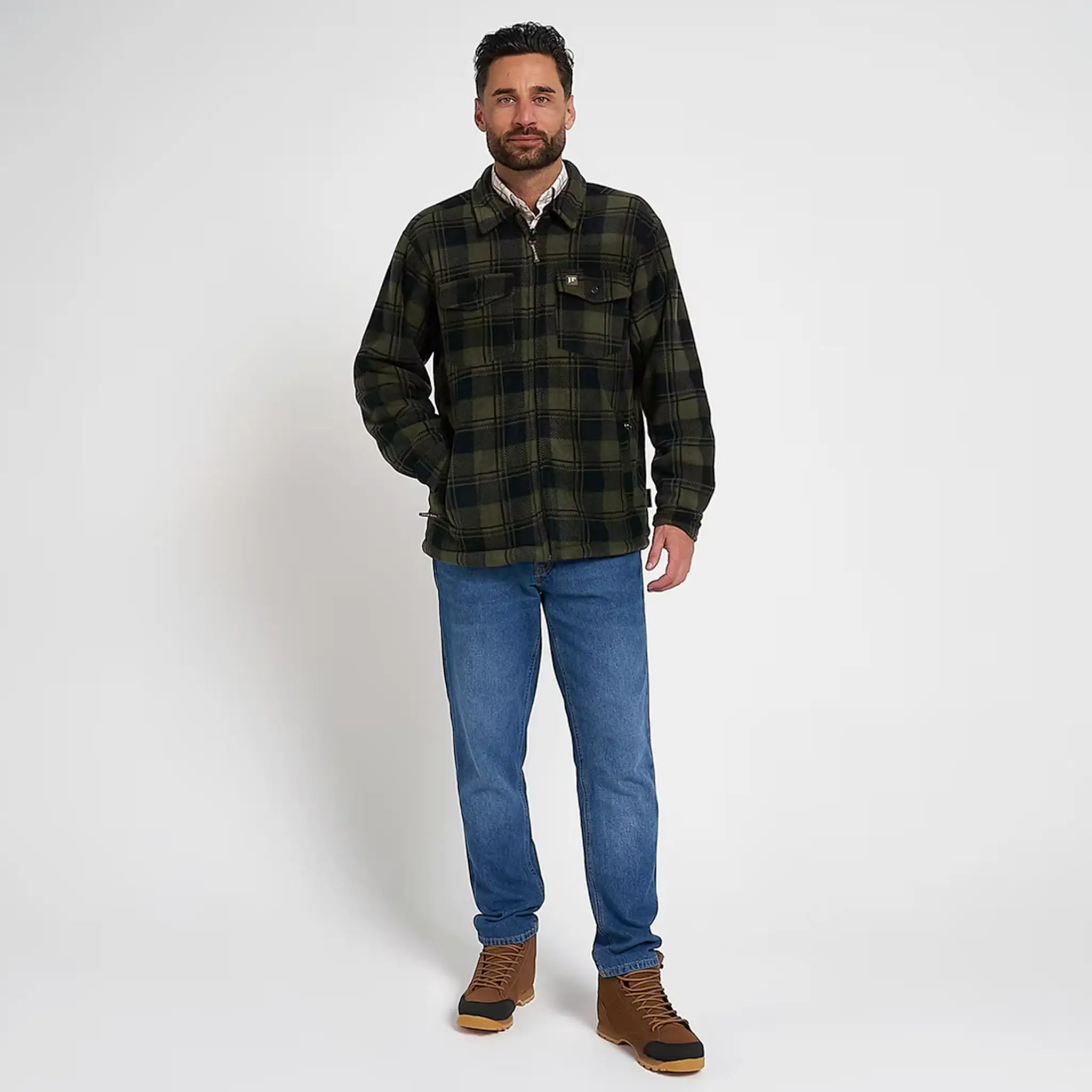 Jack Pyke Tundra Shirt - Sherpa Fleece Lined Shacket with Full Zip - Image 16