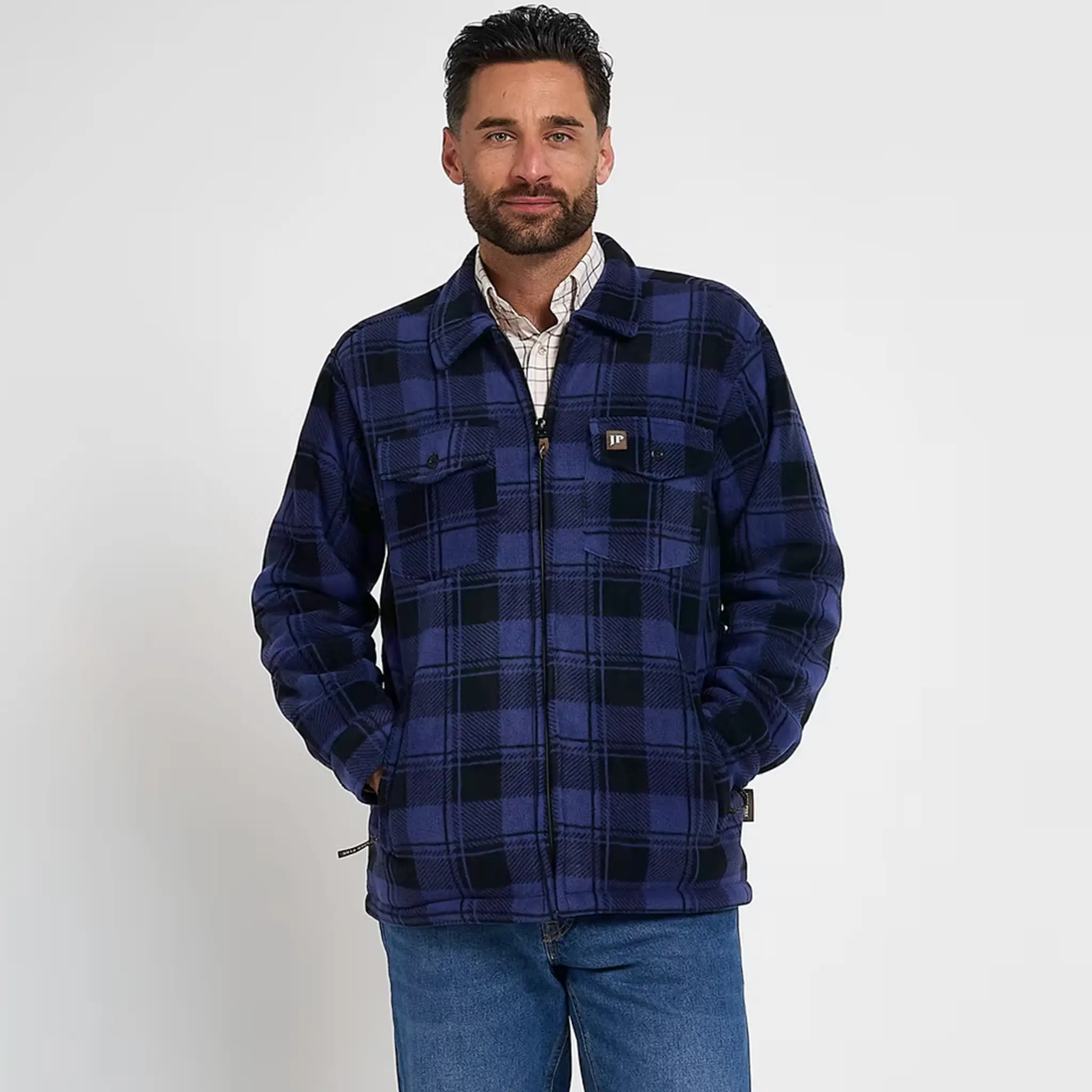 Jack Pyke Tundra Shirt - Sherpa Fleece Lined Shacket with Full Zip - Image 23