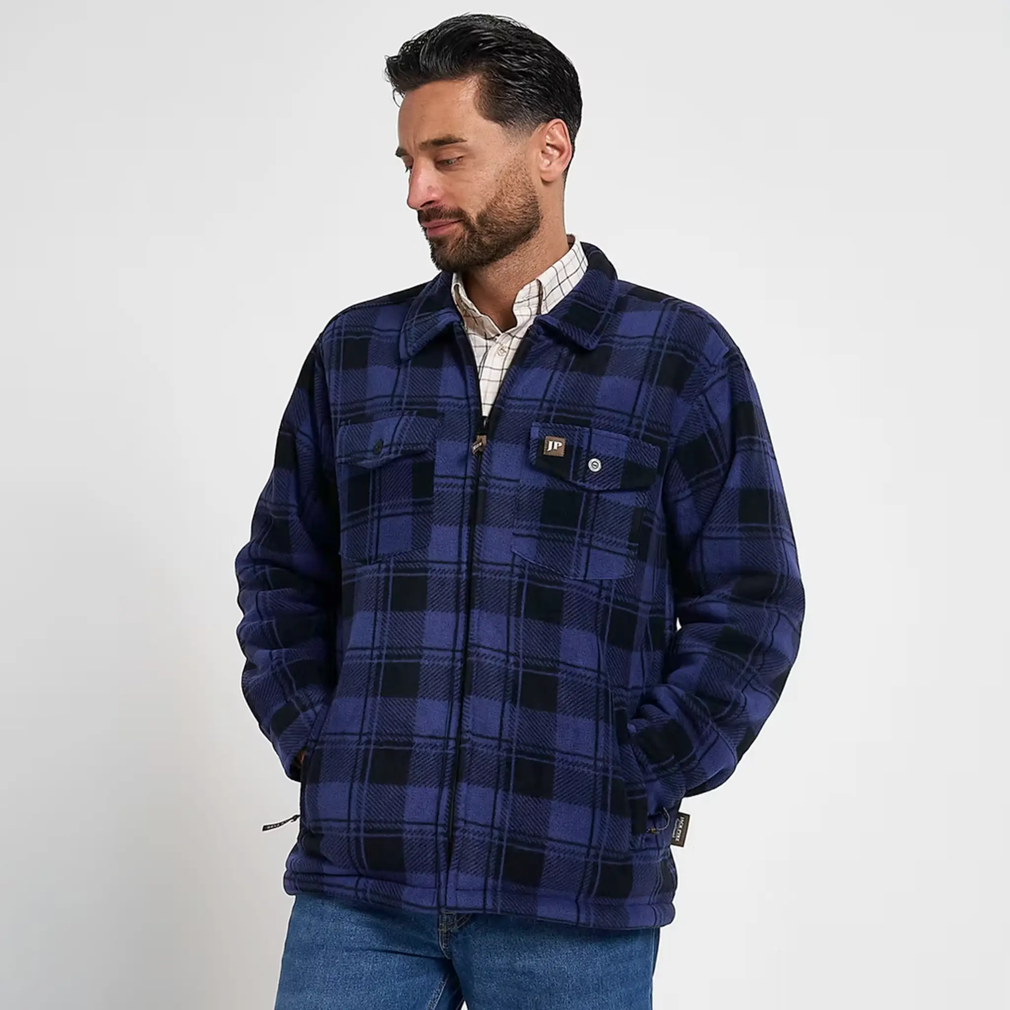 Jack Pyke Tundra Shirt - Sherpa Fleece Lined Shacket with Full Zip - Image 3