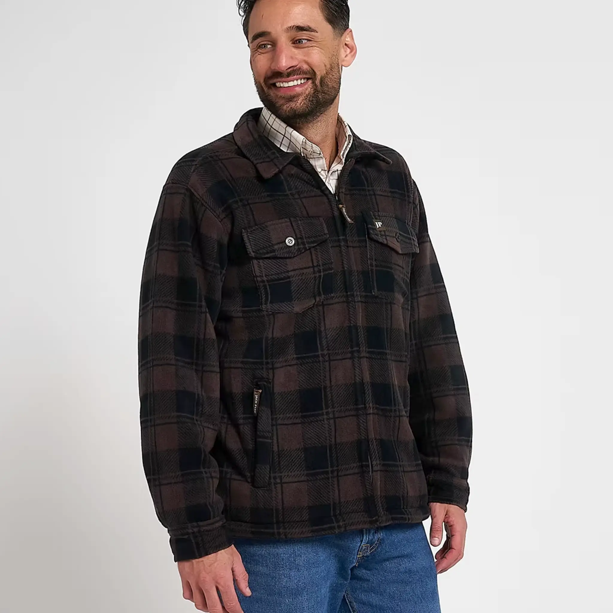 Jack Pyke Tundra Shirt - Sherpa Fleece Lined Shacket with Full Zip - Image 8