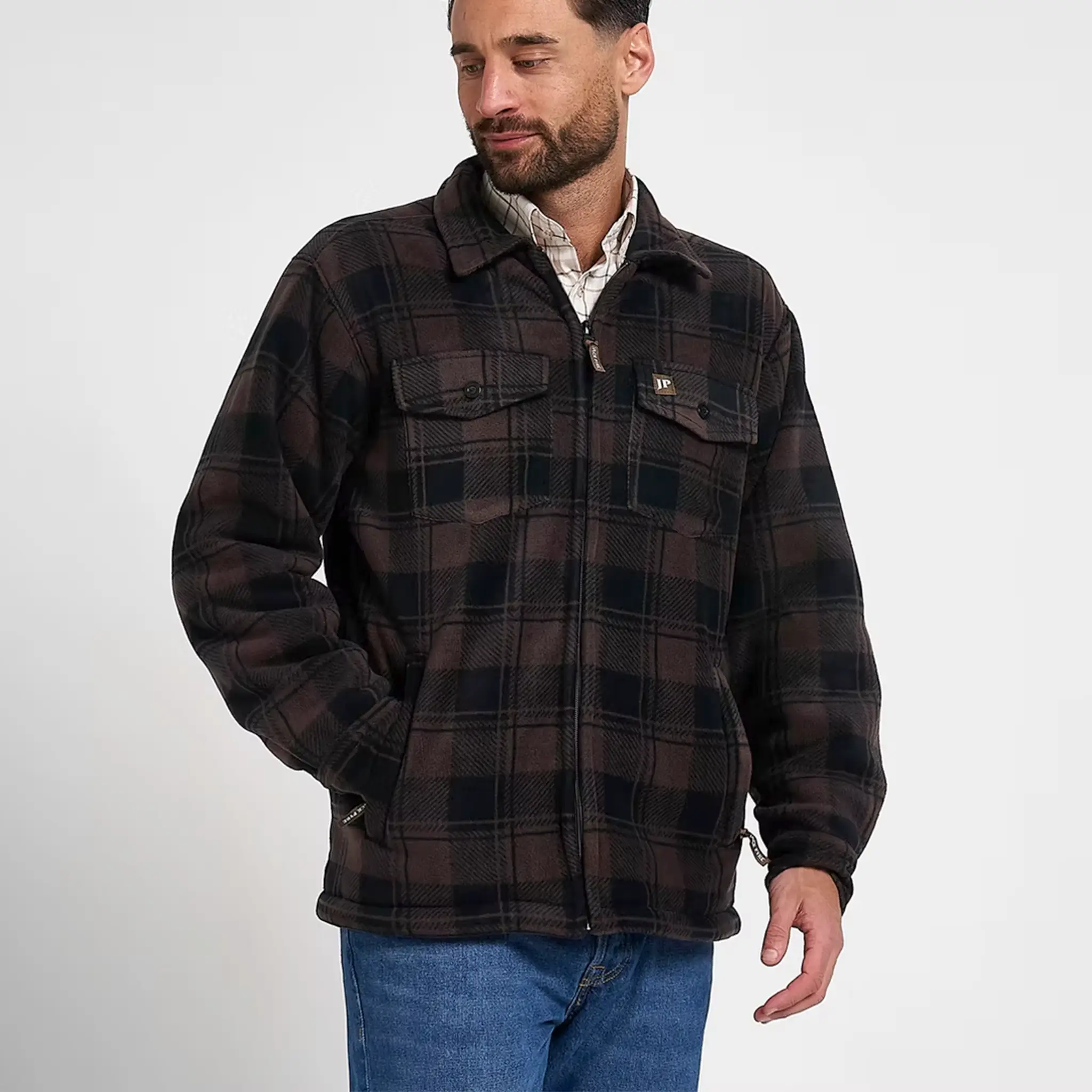 Jack Pyke Tundra Shirt - Sherpa Fleece Lined Shacket with Full Zip - Image 9