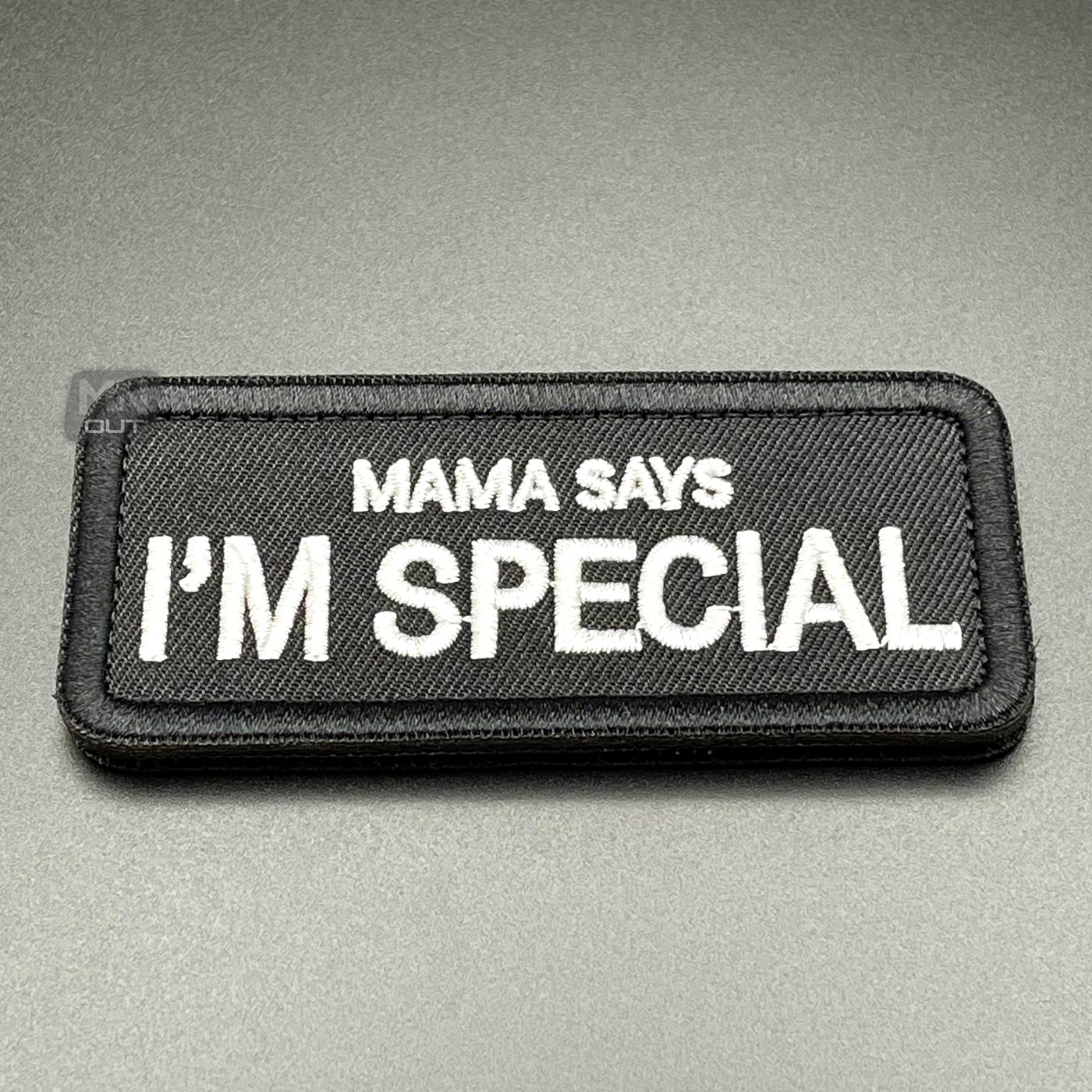 Mama Says I'm Special Patch Black, Hook & Loop, 9cm - Image 4