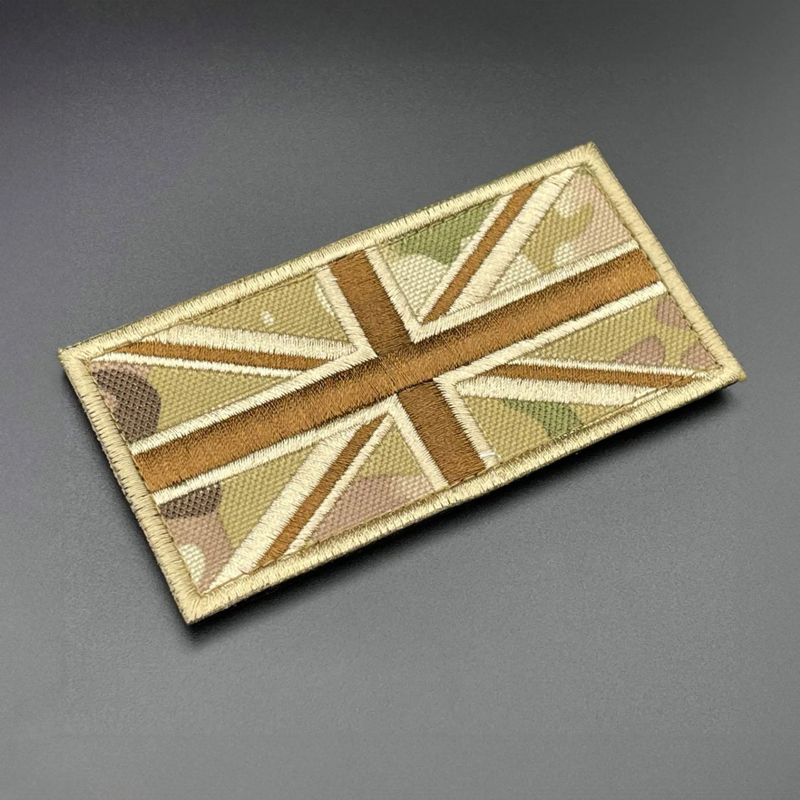 MTP Camo Union Jack Patch, Fabric, Hook & Loop, 10cm - Image 3