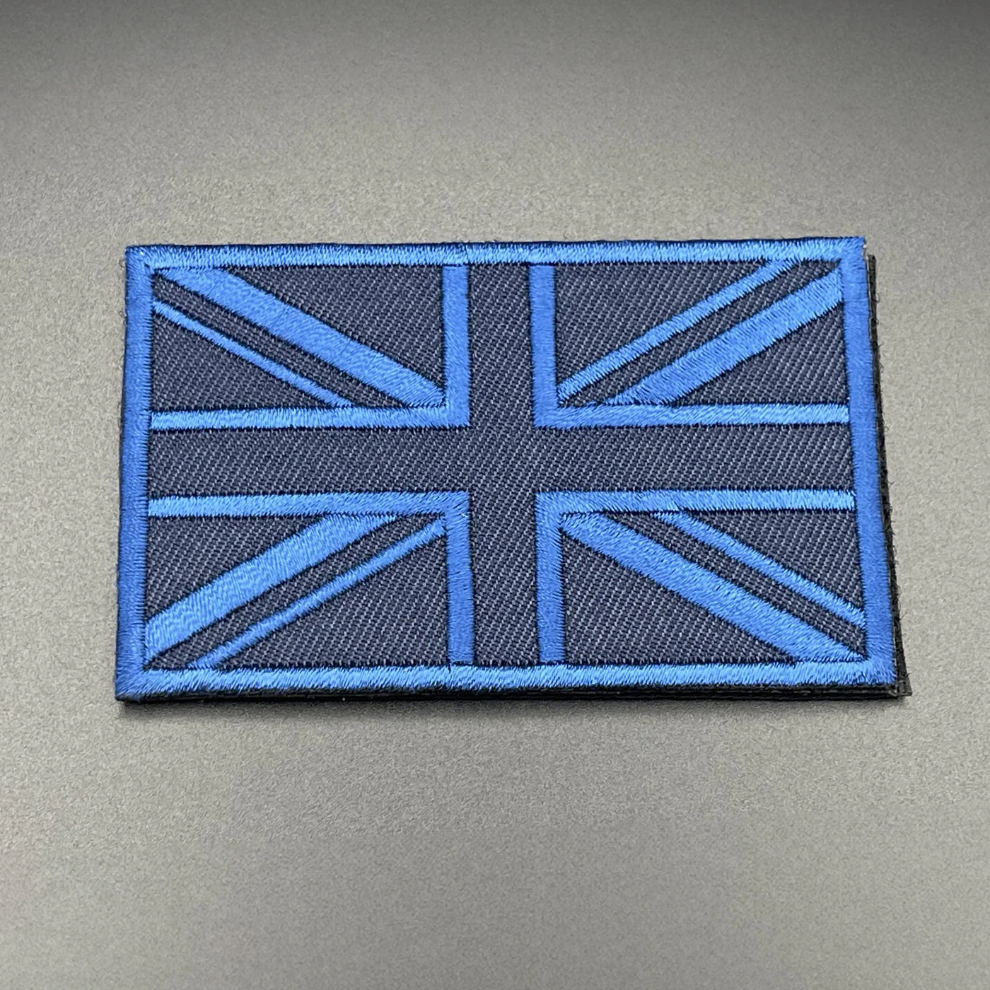 Navy Blue Union Jack Patch, Hook & Loop, 8cm - Image 3