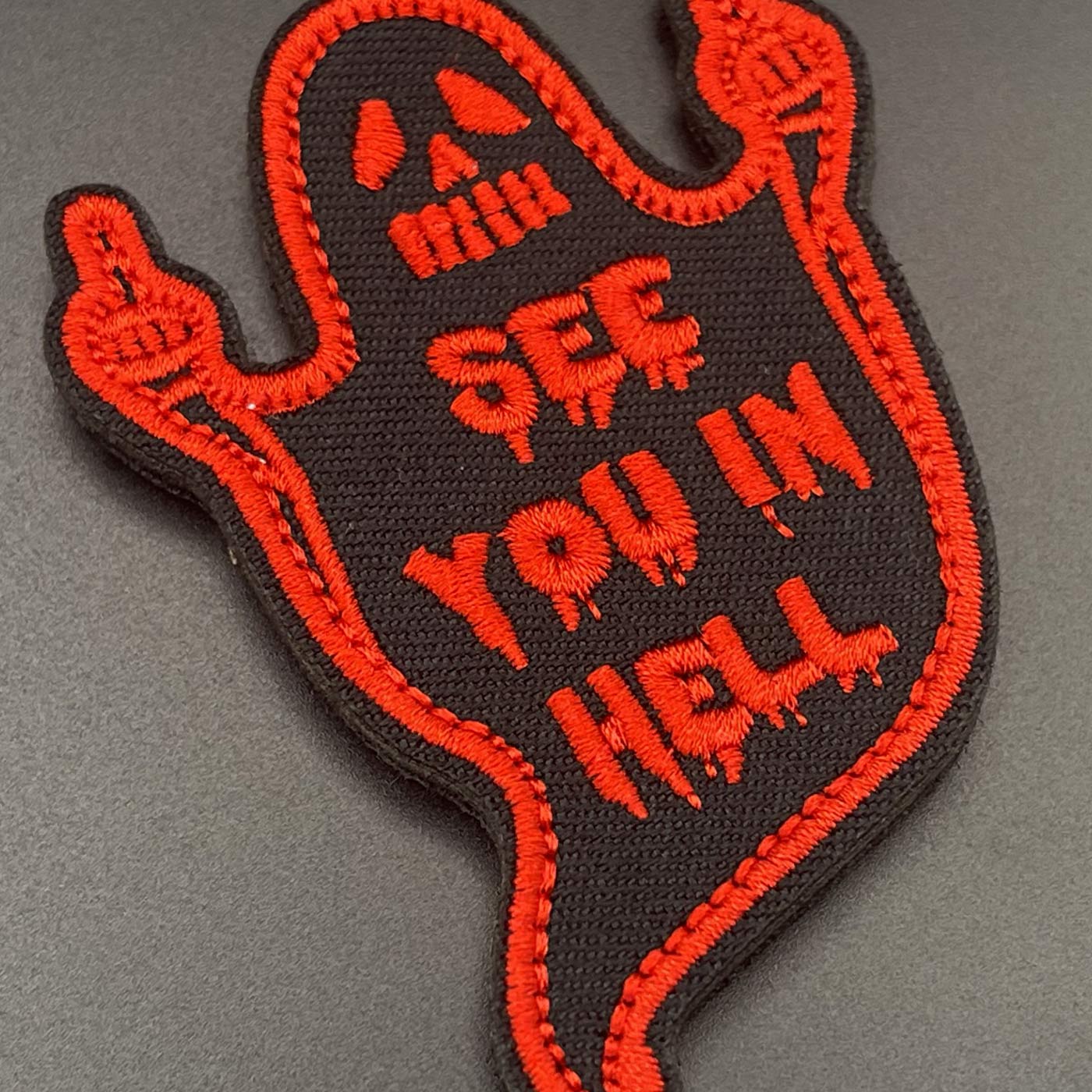 See You in Hell Patch, Hook & Loop, 8cm - Image 4