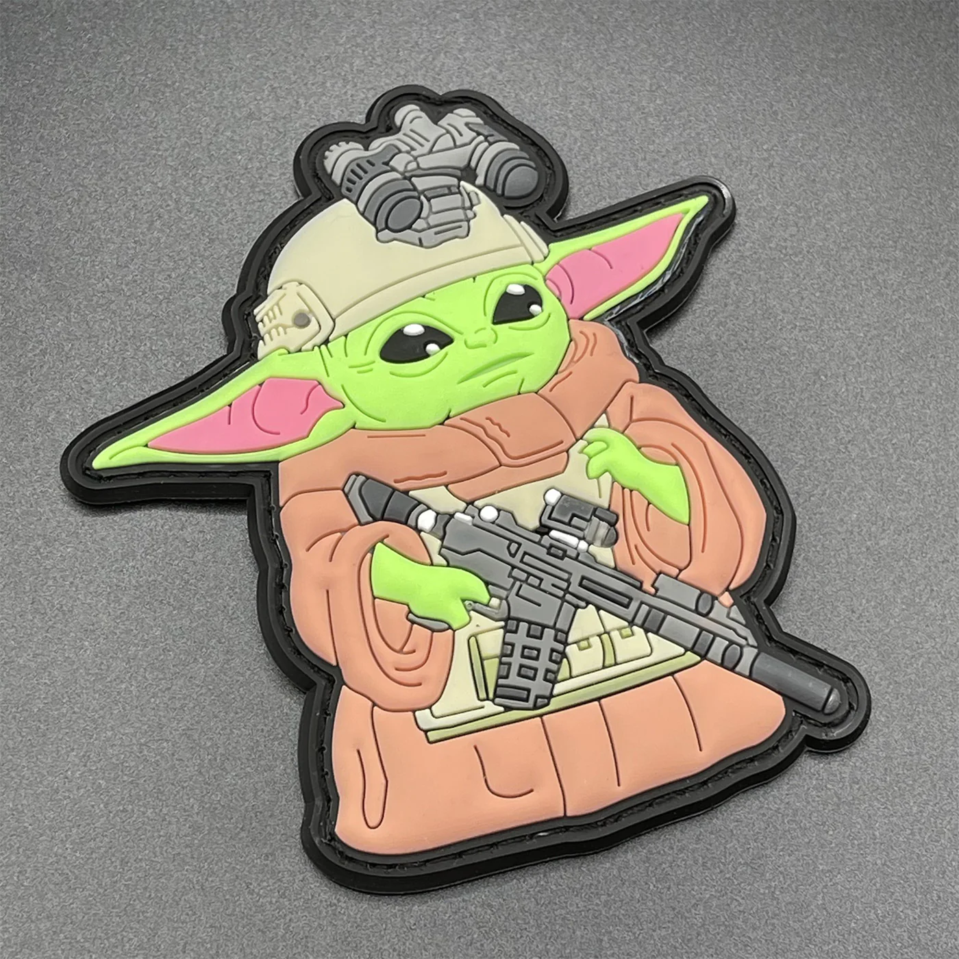 Tactical Baby Grunt Patch, PVC, Hook & Loop, 10cm - Image 3