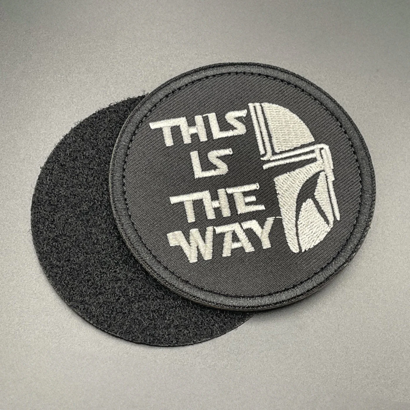 This is the Way Patch Black, Hook & Loop, 8cm - Image 4