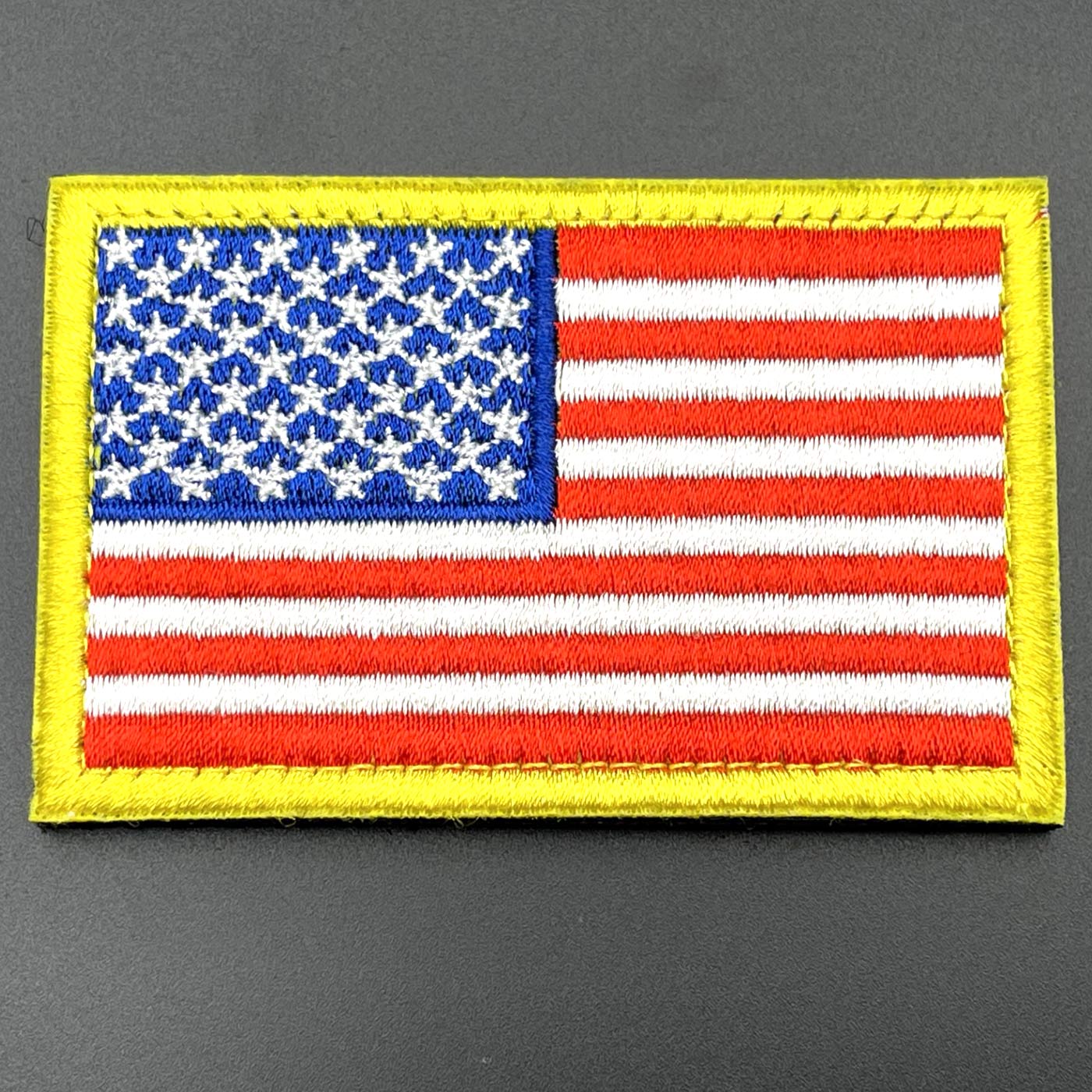 USA Flag Patch, Hook & Loop, 8cm - Image 3
